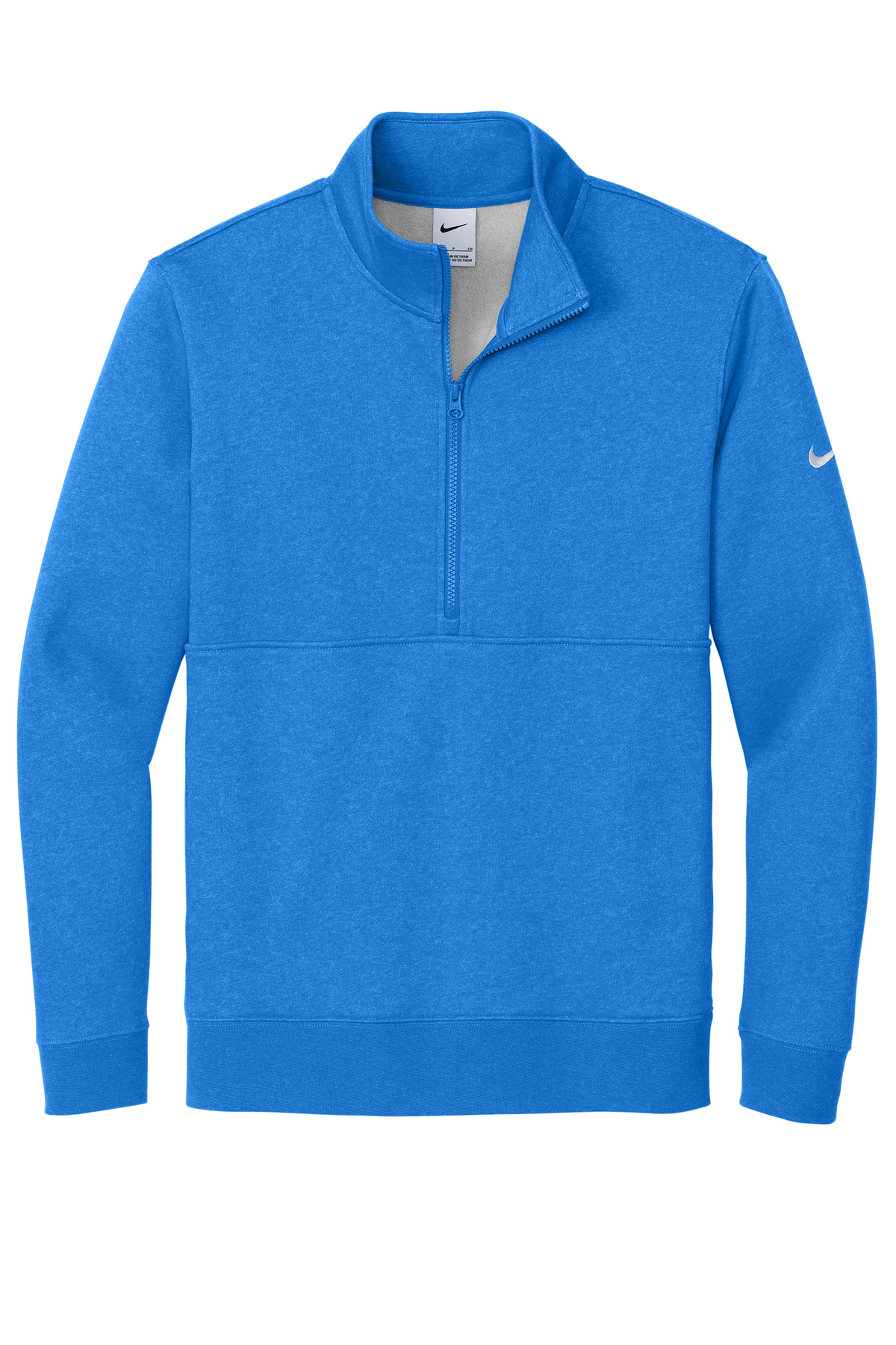 Nike Club Fleece Sleeve Swoosh 1/2-Zip NKDX6718, custom hoodie or sweatshirt with logo imprint 37