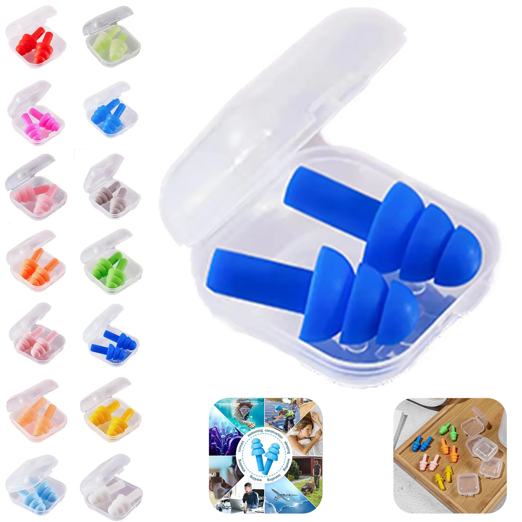 Christmas Tree Swimming Earplugs 6