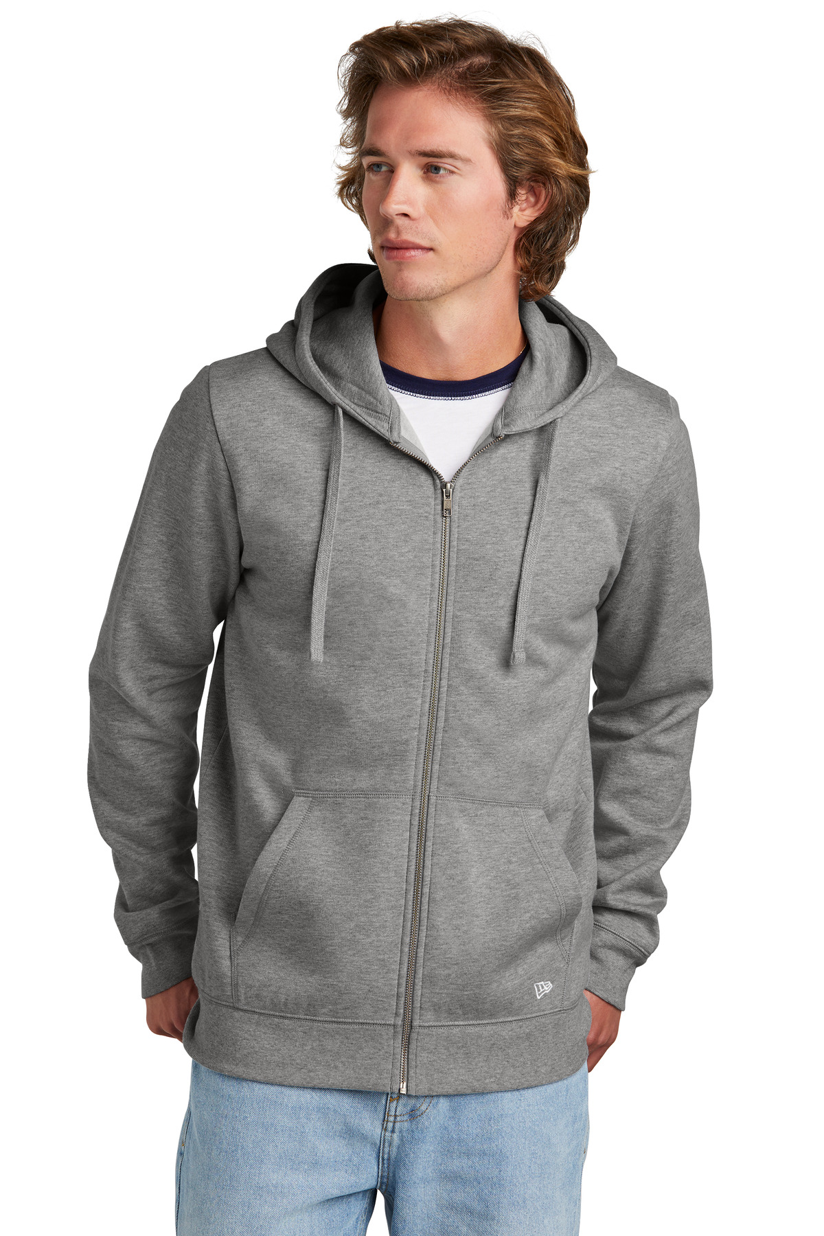 New Era Comeback Fleece Full-Zip Hoodie NEA551, custom hoodie or sweatshirt with logo imprint 19