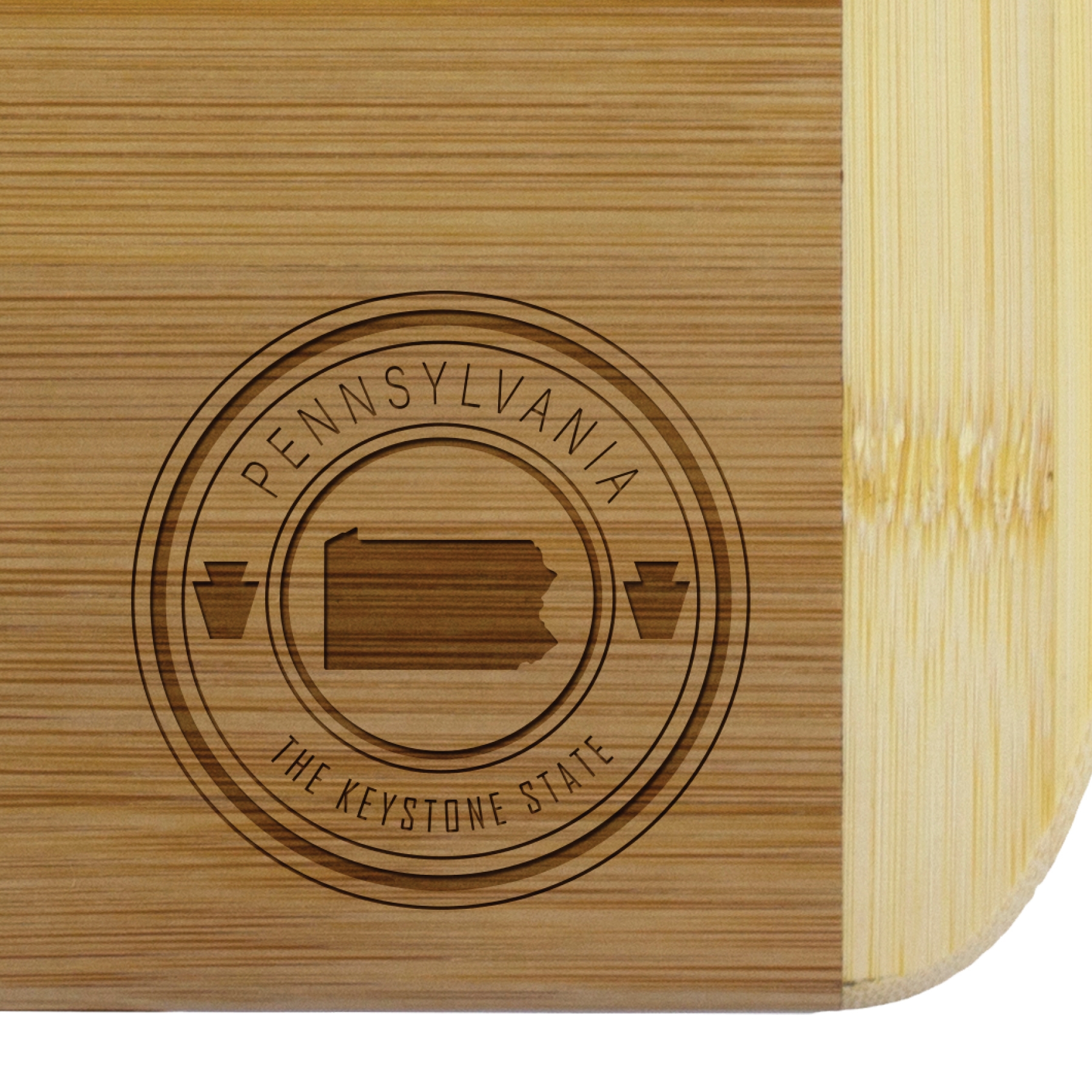 Pennsylvania State Stamp 2-Tone 11" Cutting Board 1
