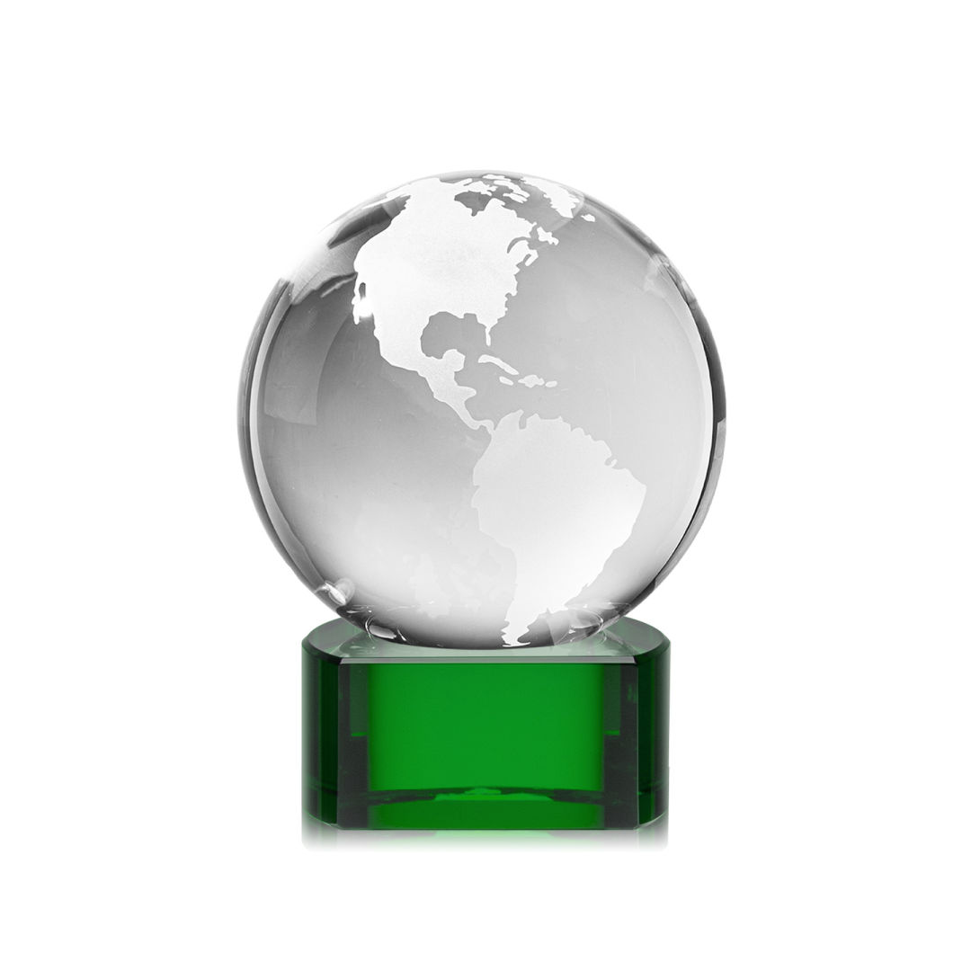 Globe Award on Paragon Base - Green 7
