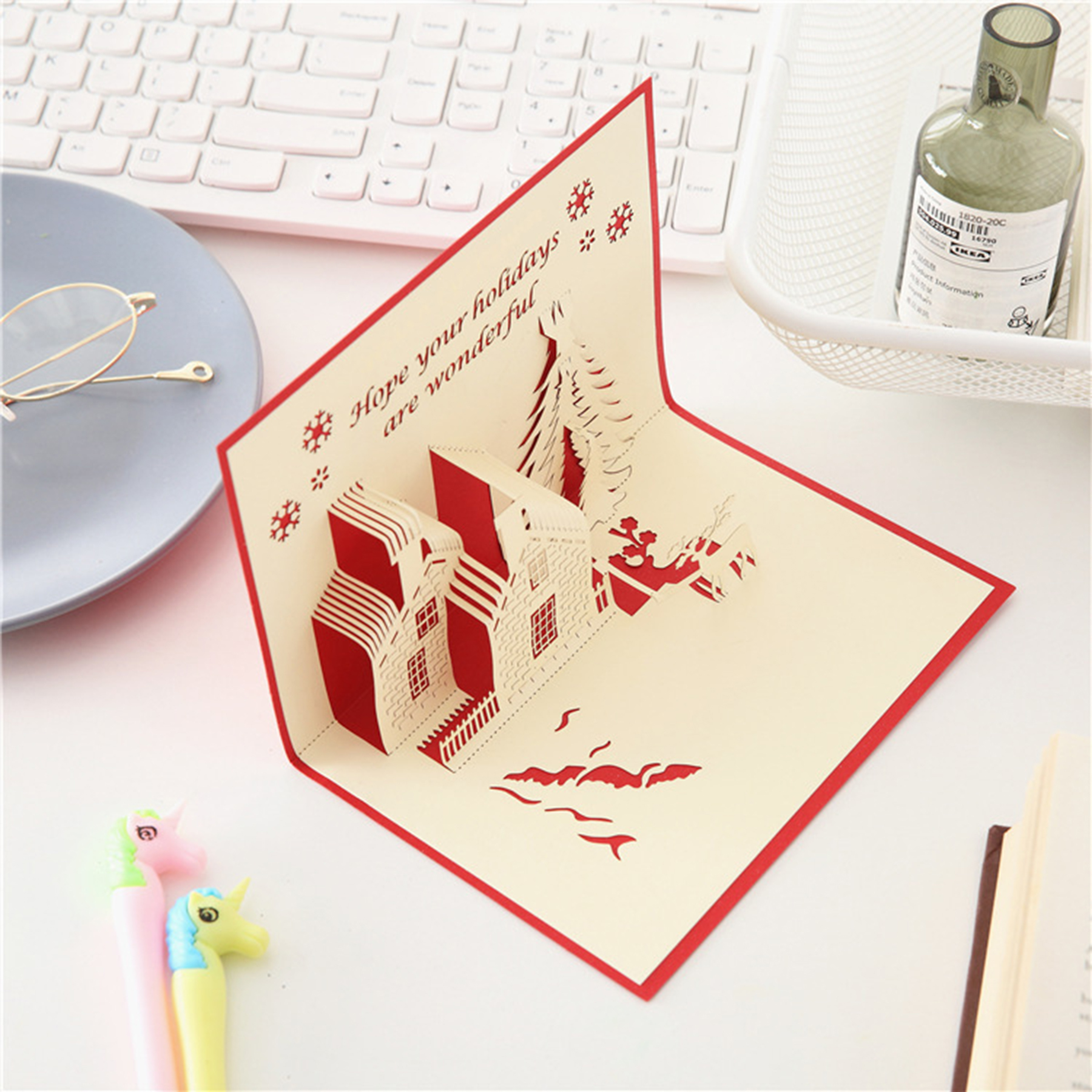 Christmas Castle Greeting Card 4