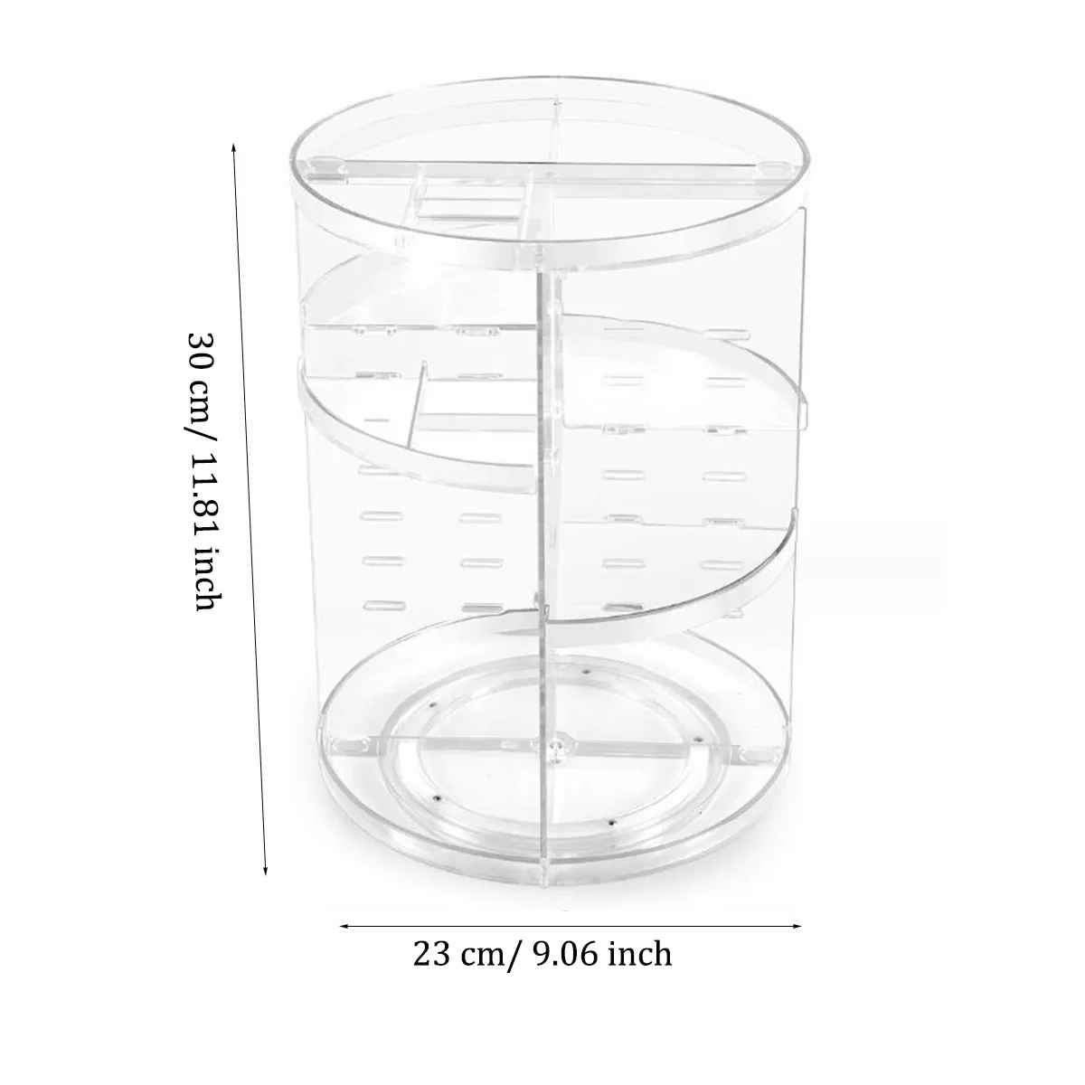 360 Rotating Adjustable Bathroom Makeup Storage Holder 5