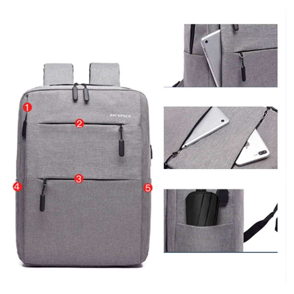 Multi Function Stylish Backpack With USB Charging Port 6