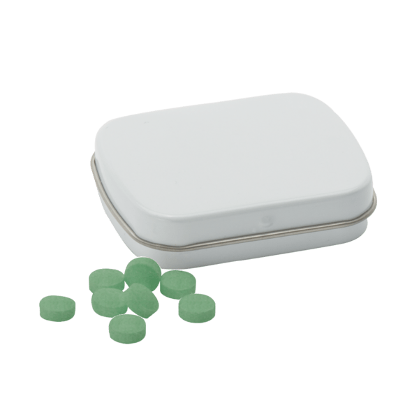 Sugar Free Mints in a Small Rectangular Hinged Tin 12