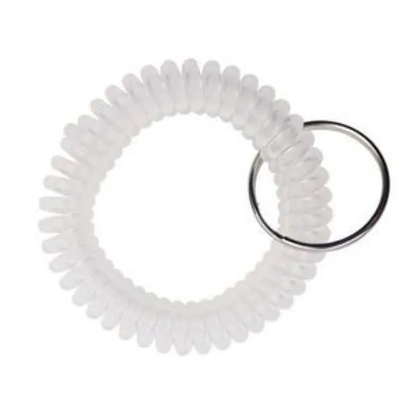 Transparency Flexible Spiral Coil Stretchable Key Chain 3