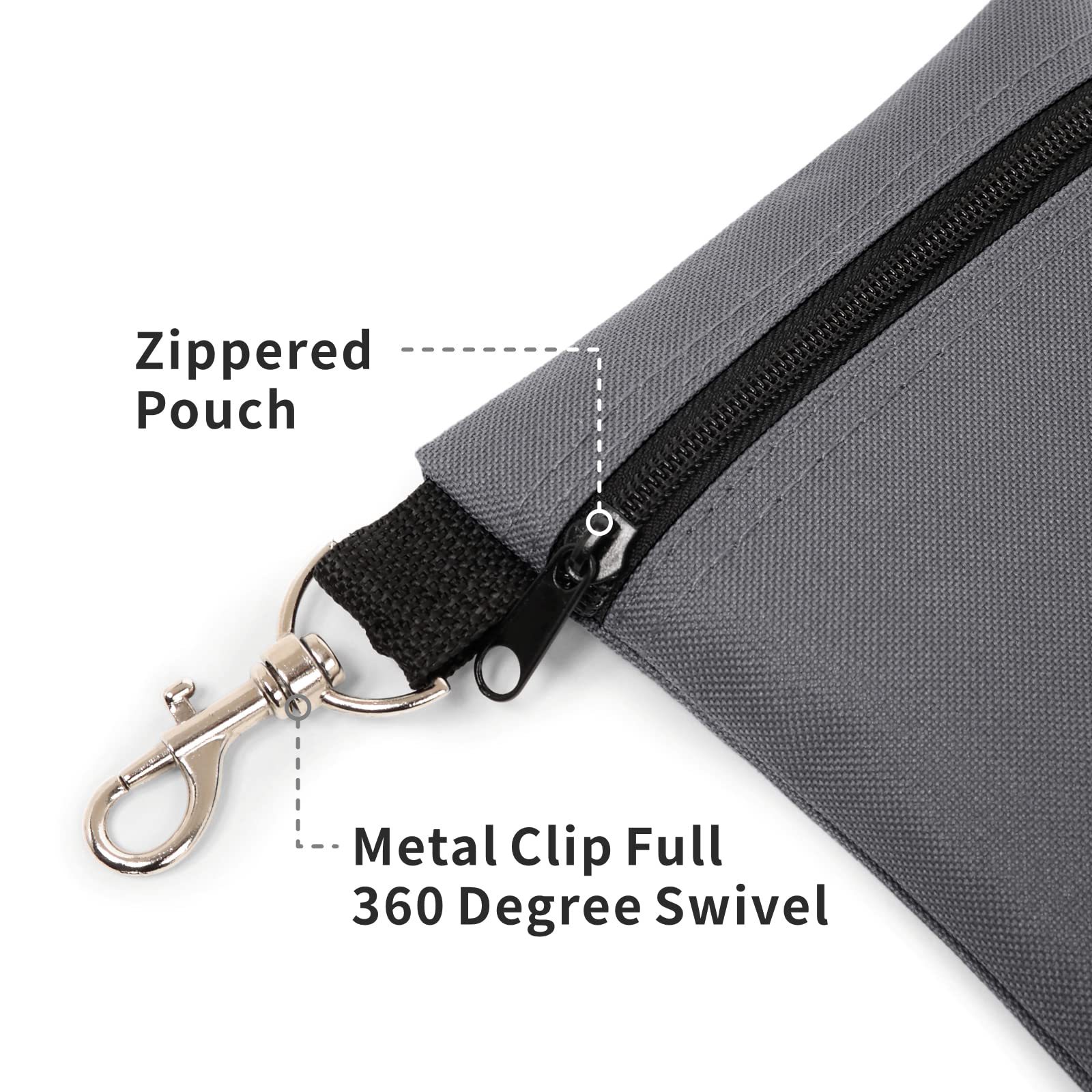 6" Oxford Golf Ball Pouch with Buckle 1