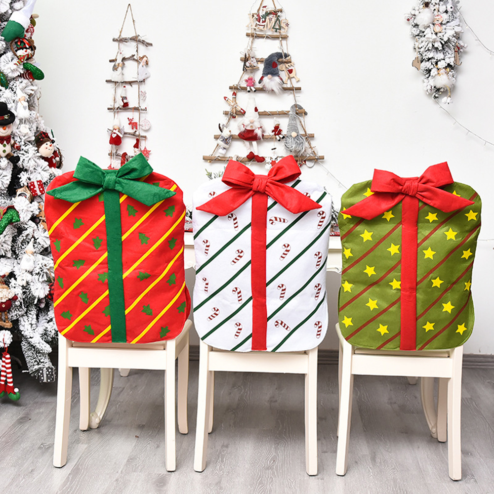 Christmas Bowknot Chair Cover 1