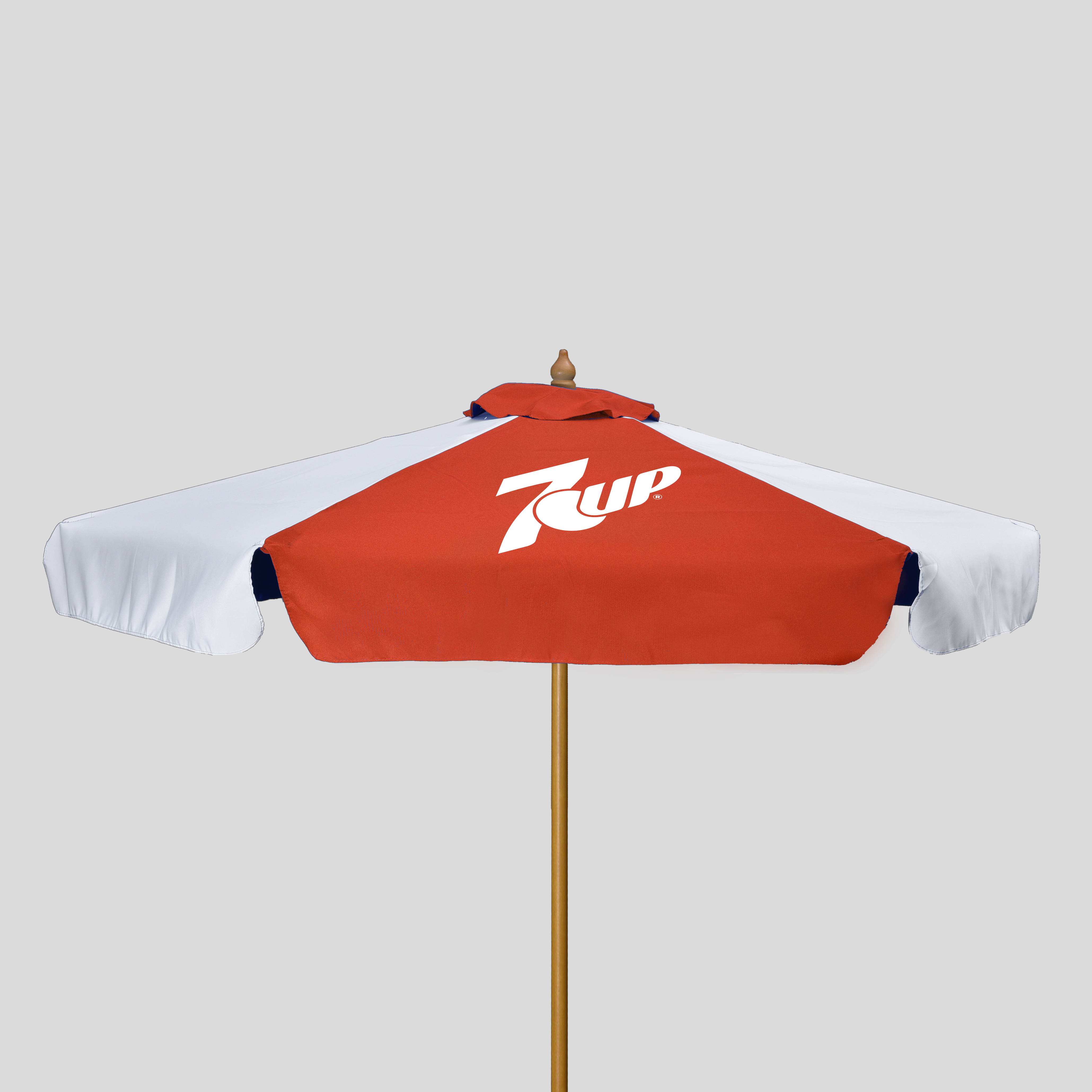 7' Wood Market Umbrella