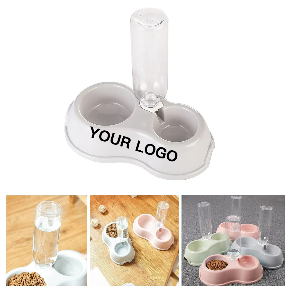 Detachable Double Pet Bowl Set For Travel Use 1