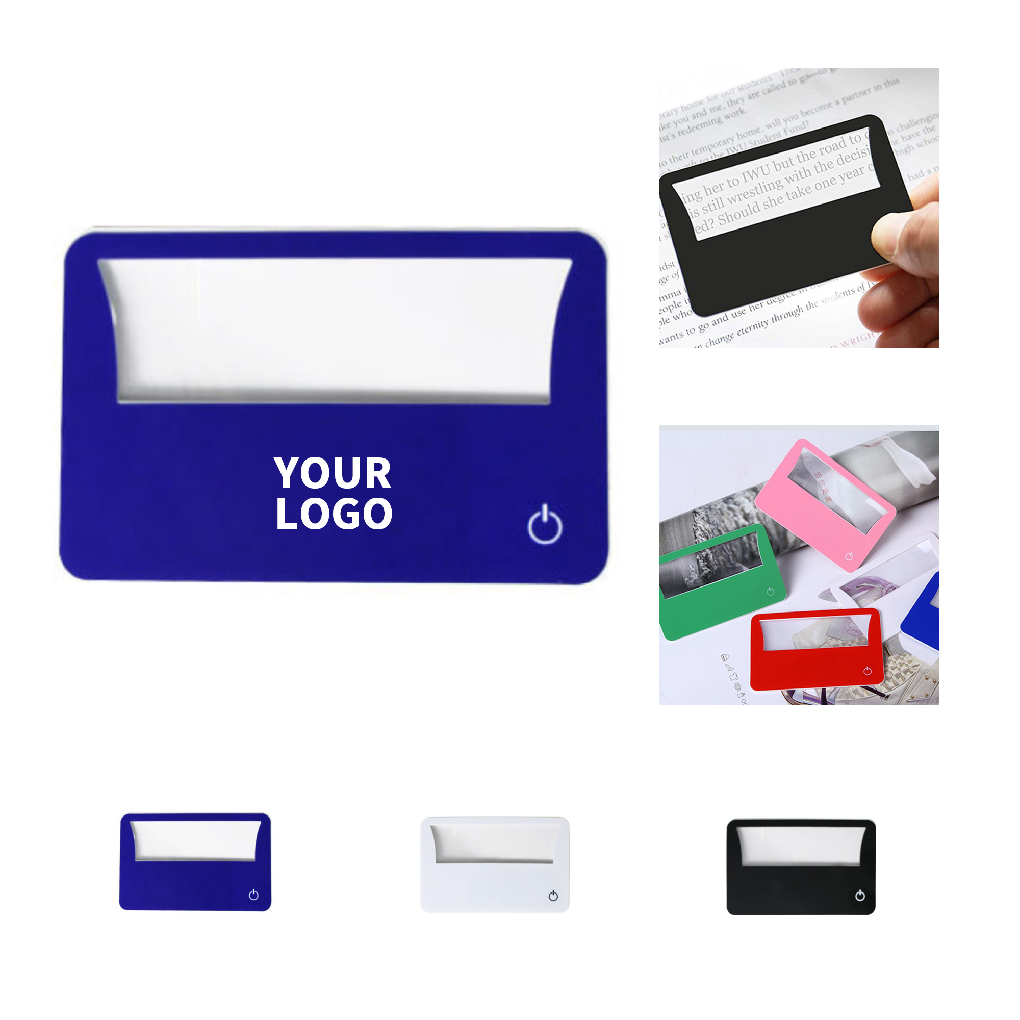 Credit Card Size Three Times Lighted Magnifier 3