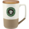 Tahoe Tea & Coffee Ceramic Mug with Wood Lid 16oz 97