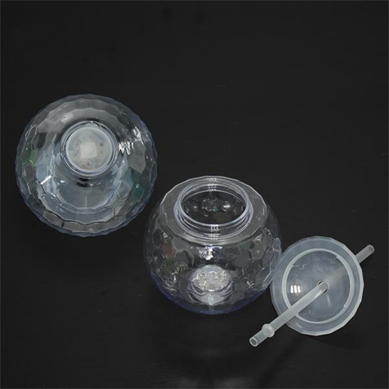 Glow Ball Light Up Tumbler Cups With Straw 3