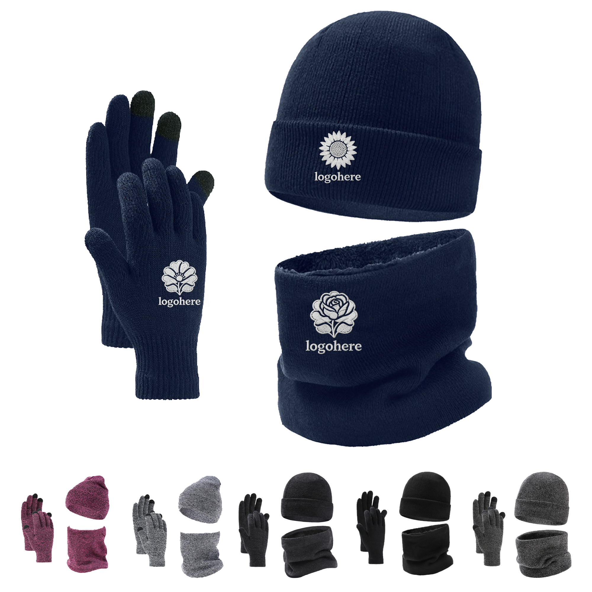 MOQ 20 Warmer Acrylic Knit Hat Bundle 2