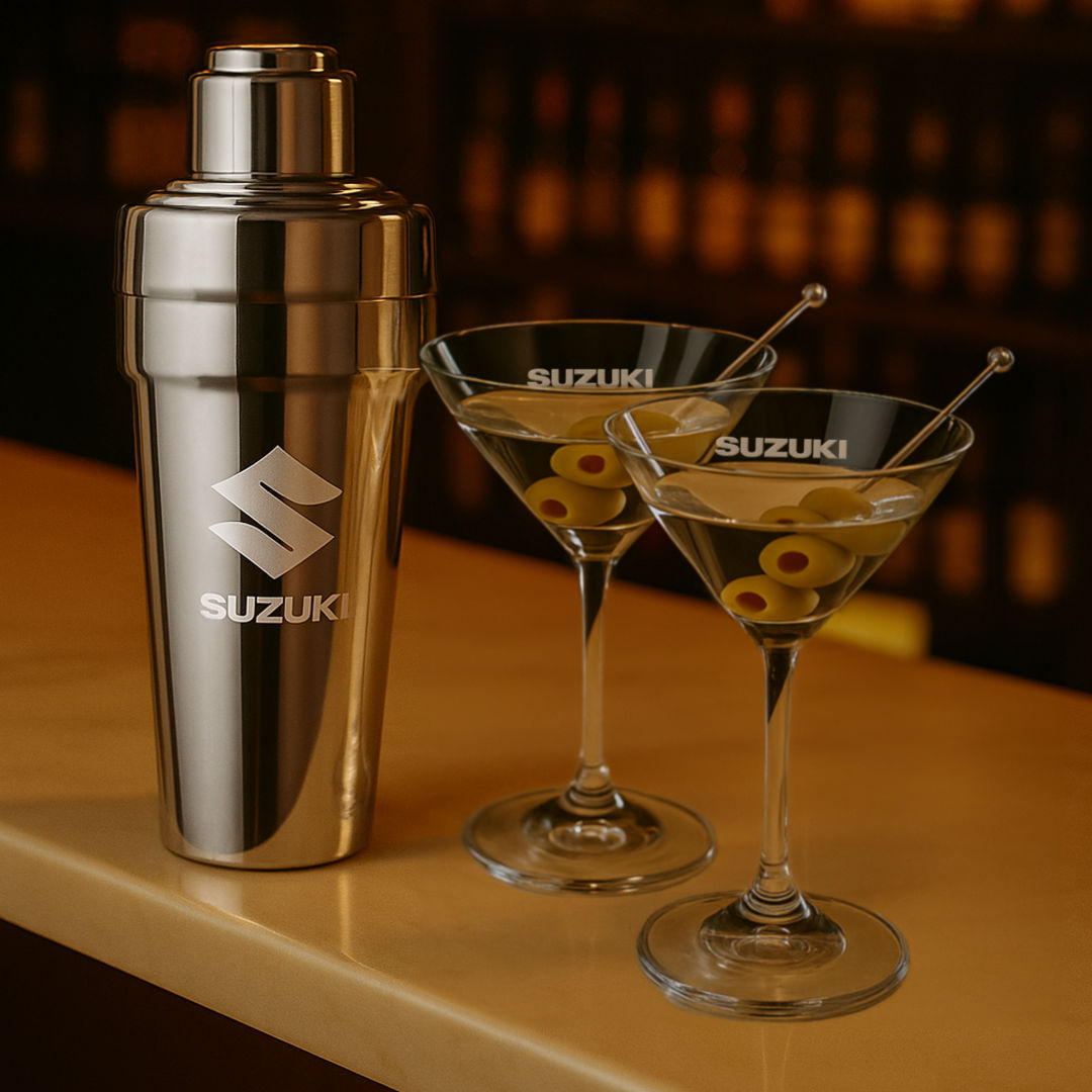 Milano Shaker & Burlington Martini Set 4