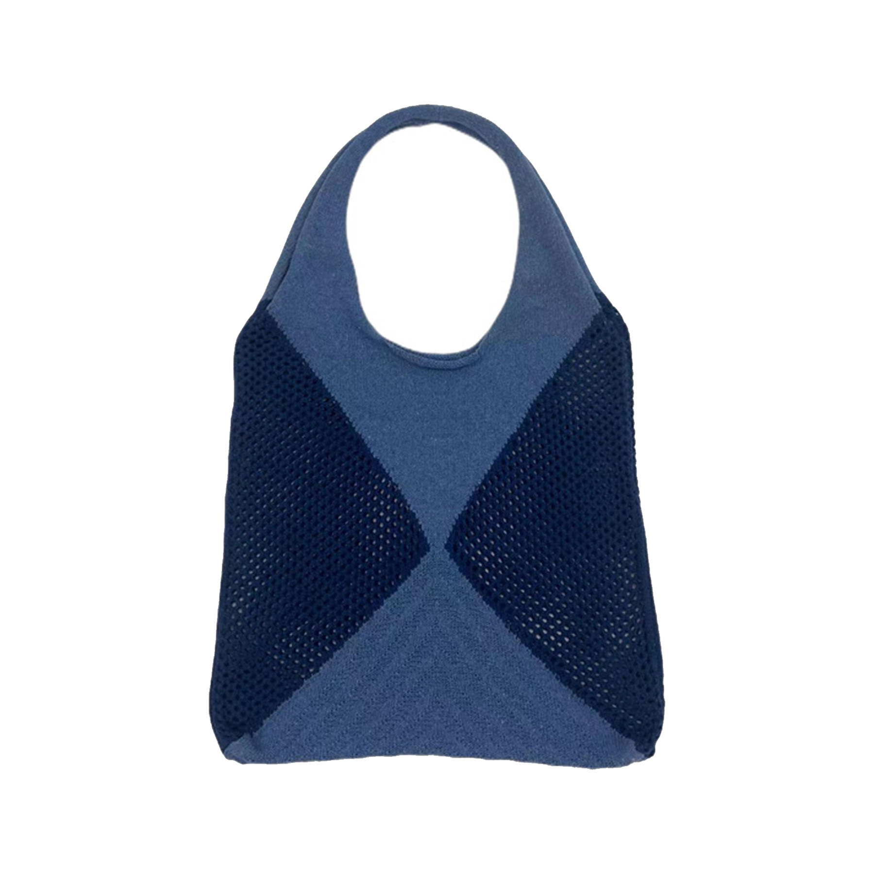 Polyester Patchwork Knit Tote Bag 5