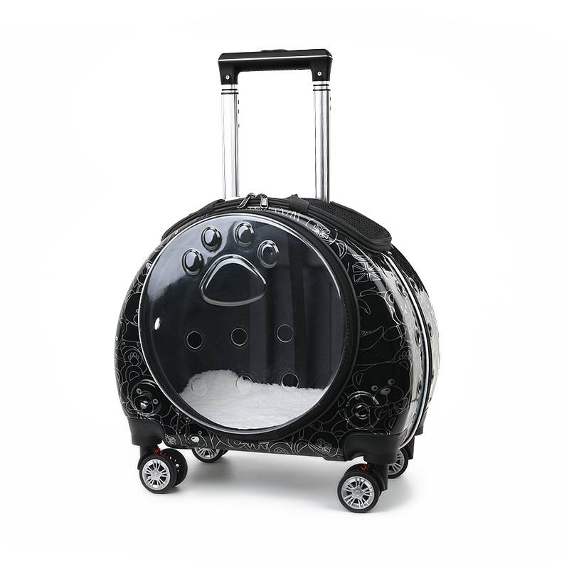 Full Transparent Pet Trolley Box Dog Bag 11