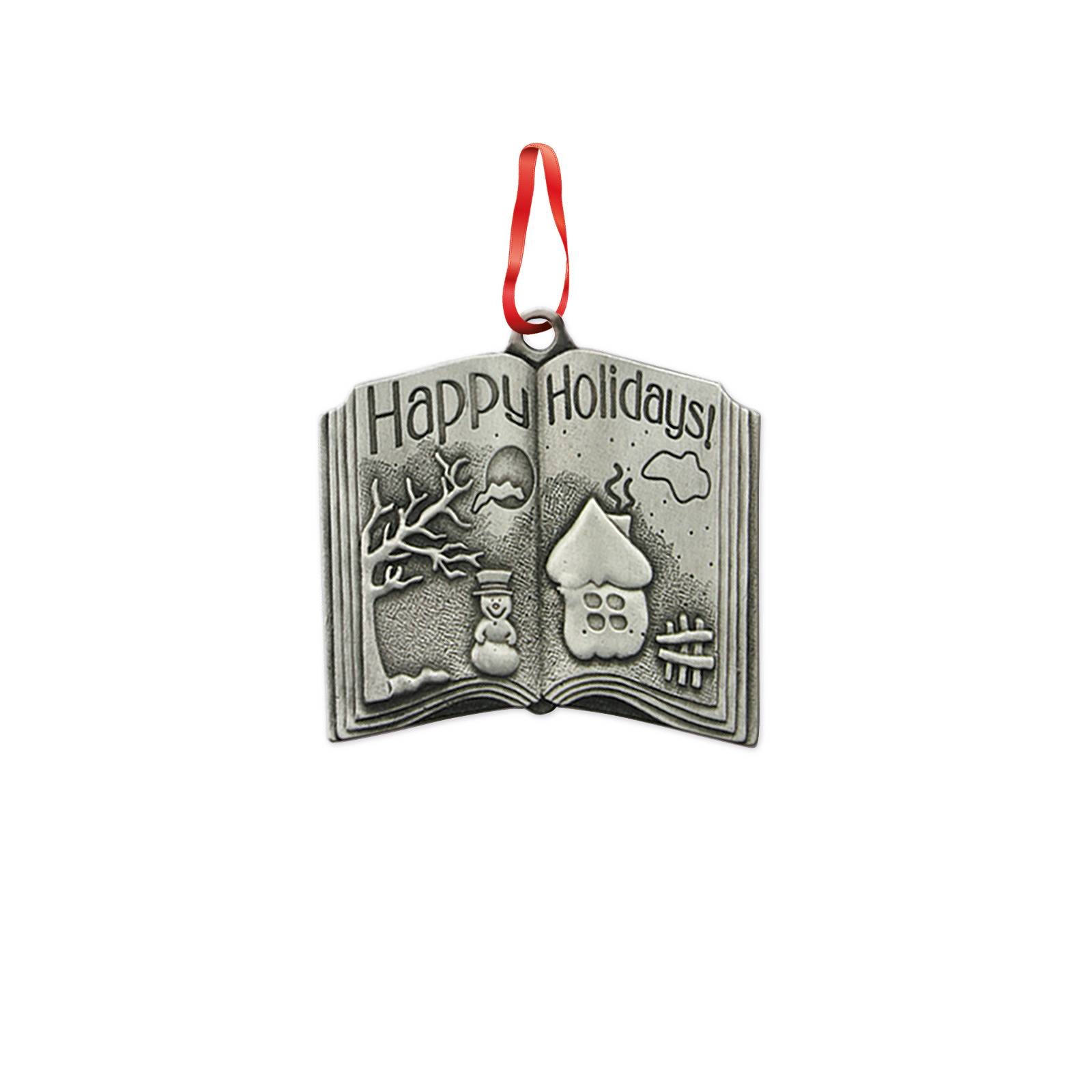 3D Ornament (2"x 1.75" Happy Holidays Book) 1