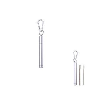 Innovative Telescope Metal Straw With Carabiner 24