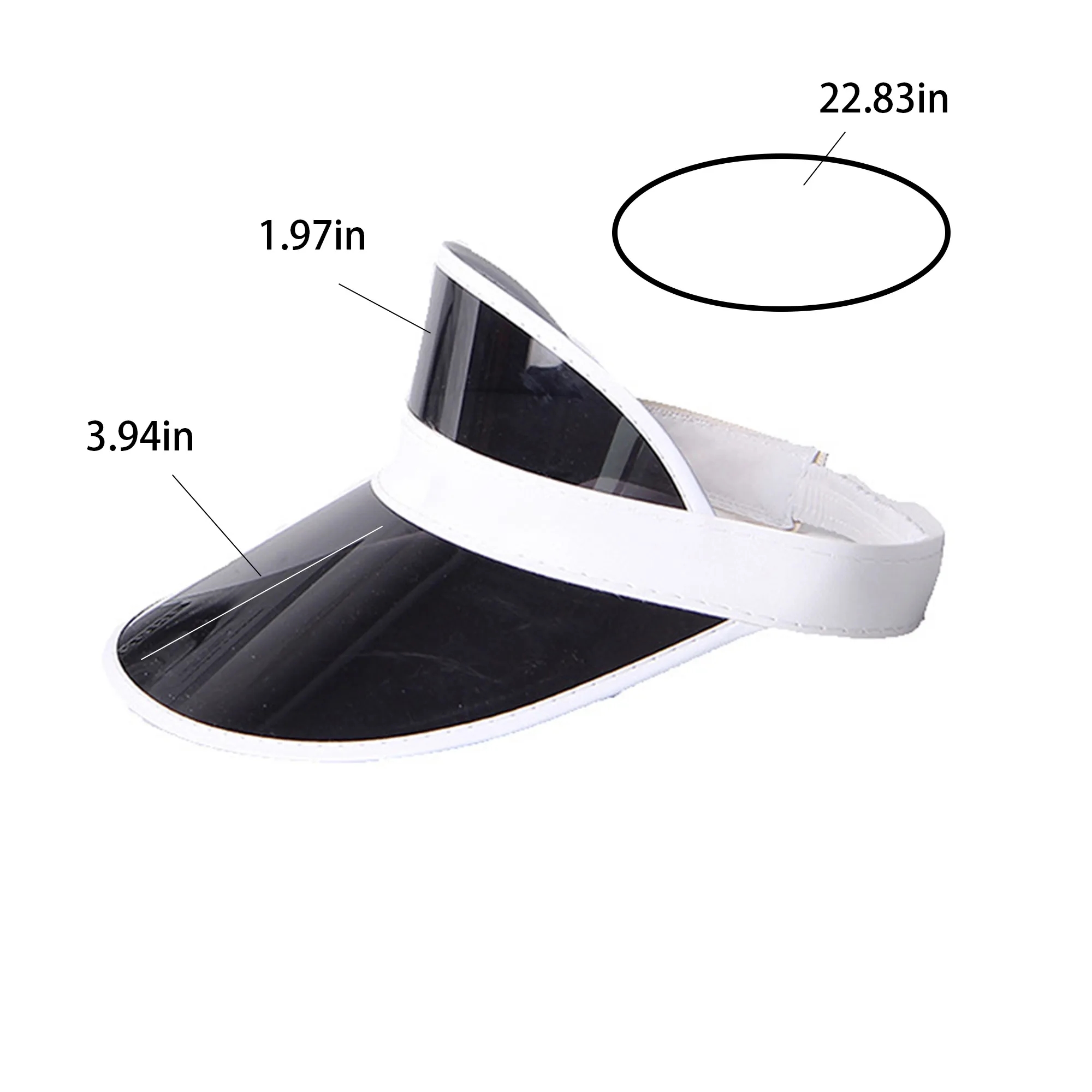 Sun Visors Plastic Clear Cap 4