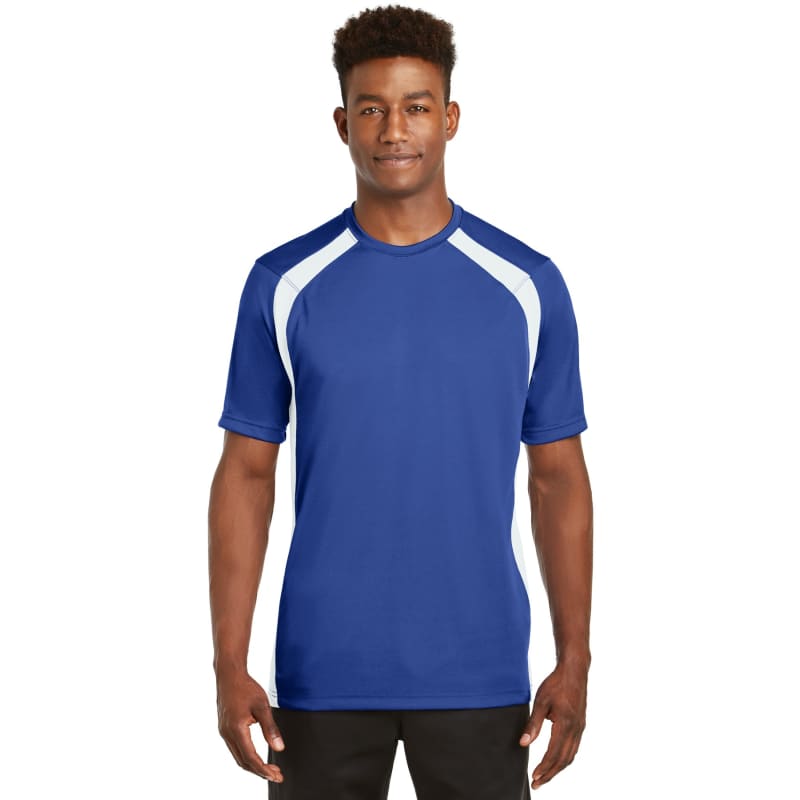 Sport-Tek Dry Zone Colorblock Crew. 5