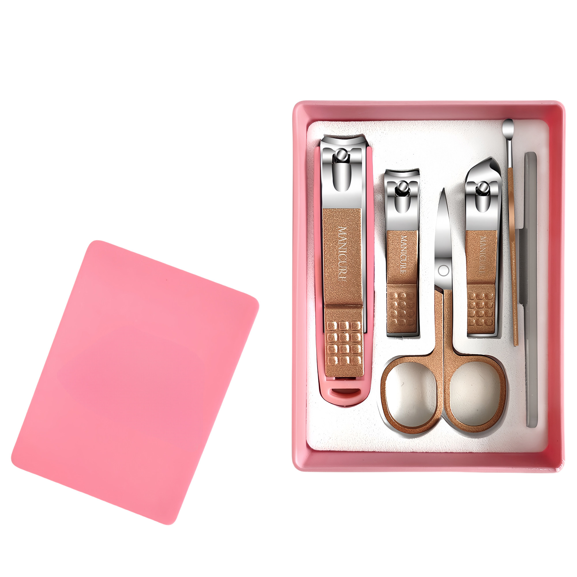 6-Piece Nail Clipper Set with Splash-Proof Design 5