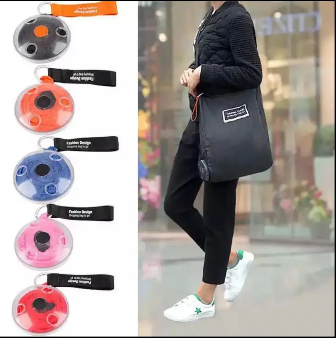 Foldable shopping bag case 7