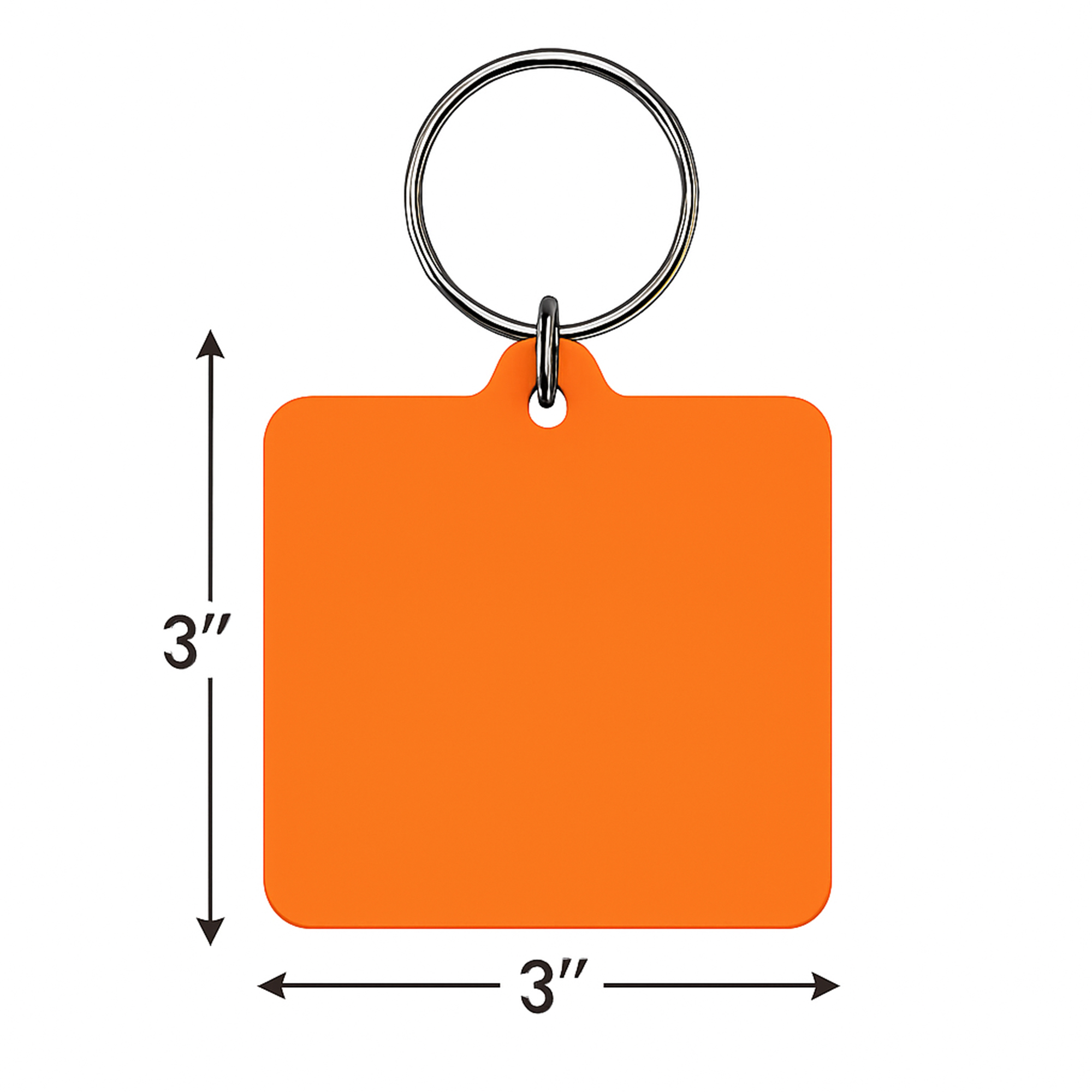 Soft Square Vinyl Key Tag 2