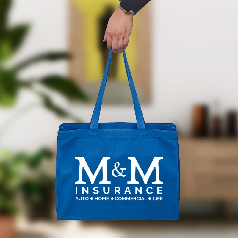 Custom Full Gusset Heavy Canvas Tote Bags, custom tote bag with logo imprint 2