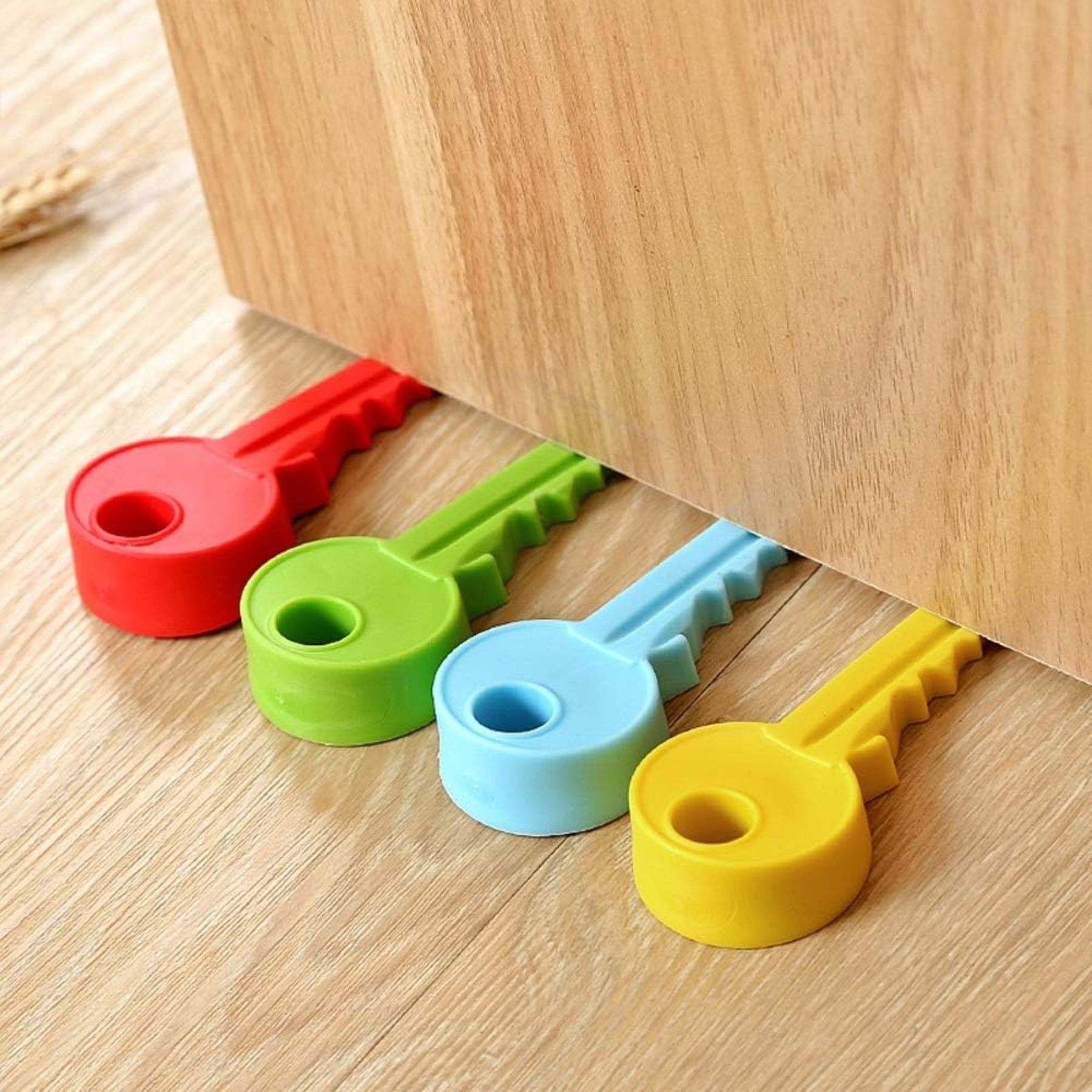 Rubber Key Shape Door Stopper Wedge 2