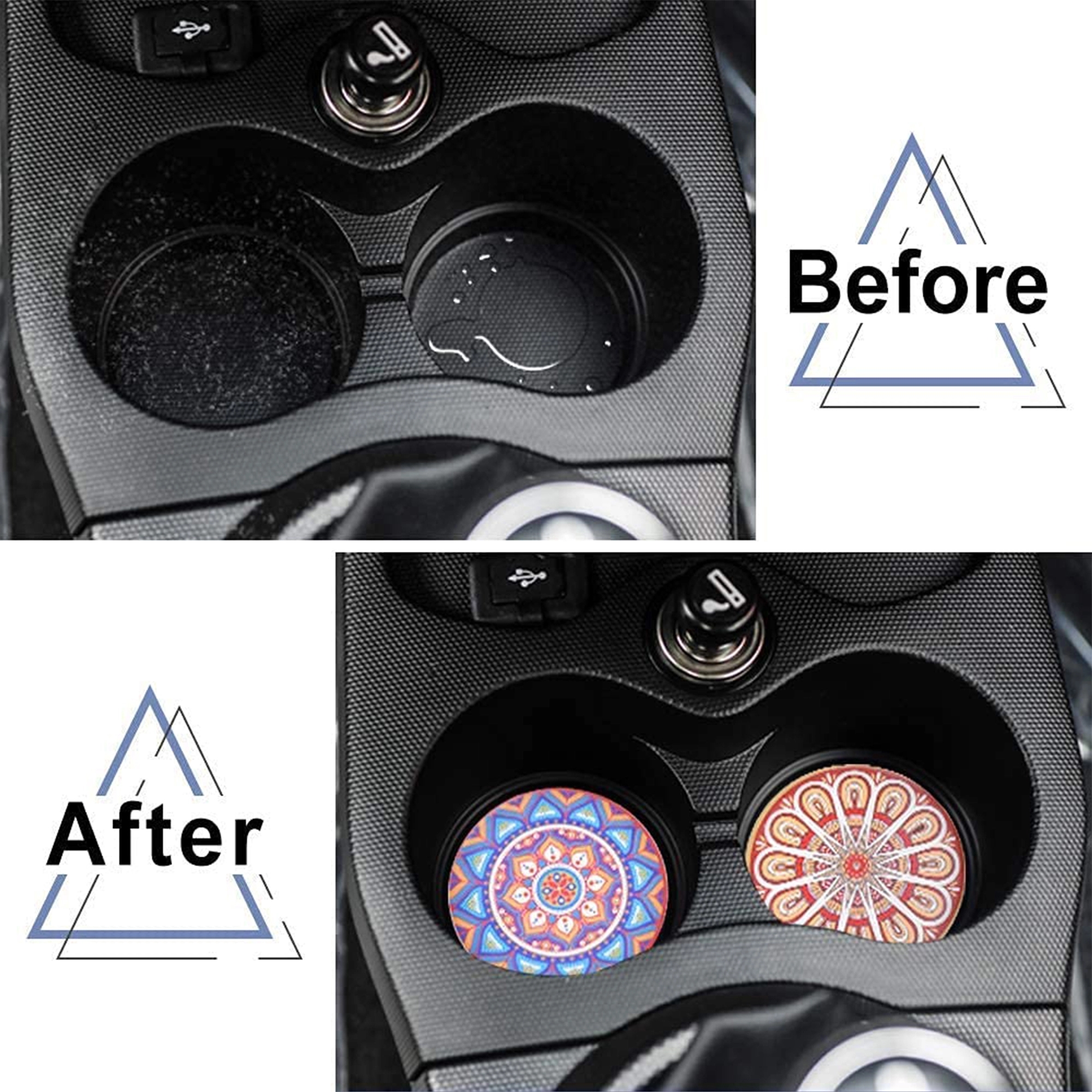 Ceramic Car Coaster MOQ 100PCS 2