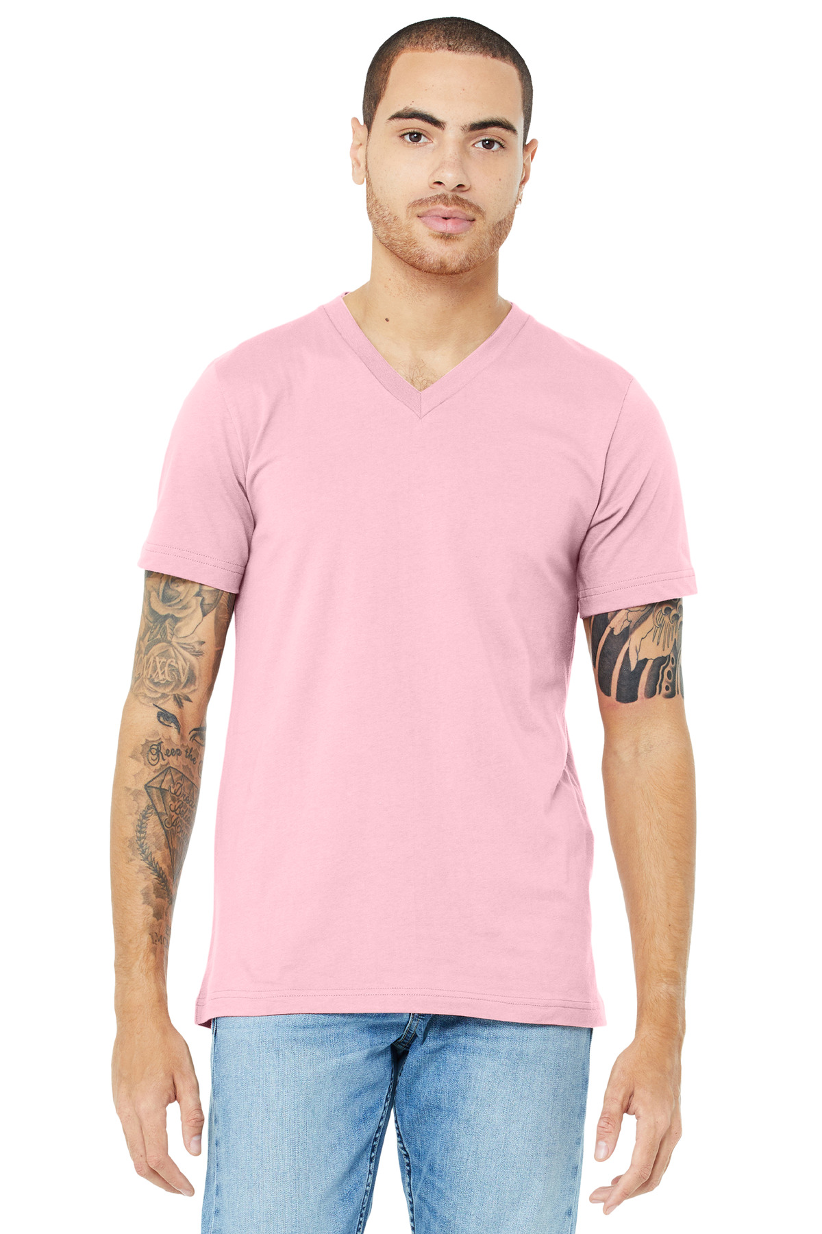 BELLA+CANVAS Unisex Jersey Short Sleeve V-Neck Tee. BC3005 125