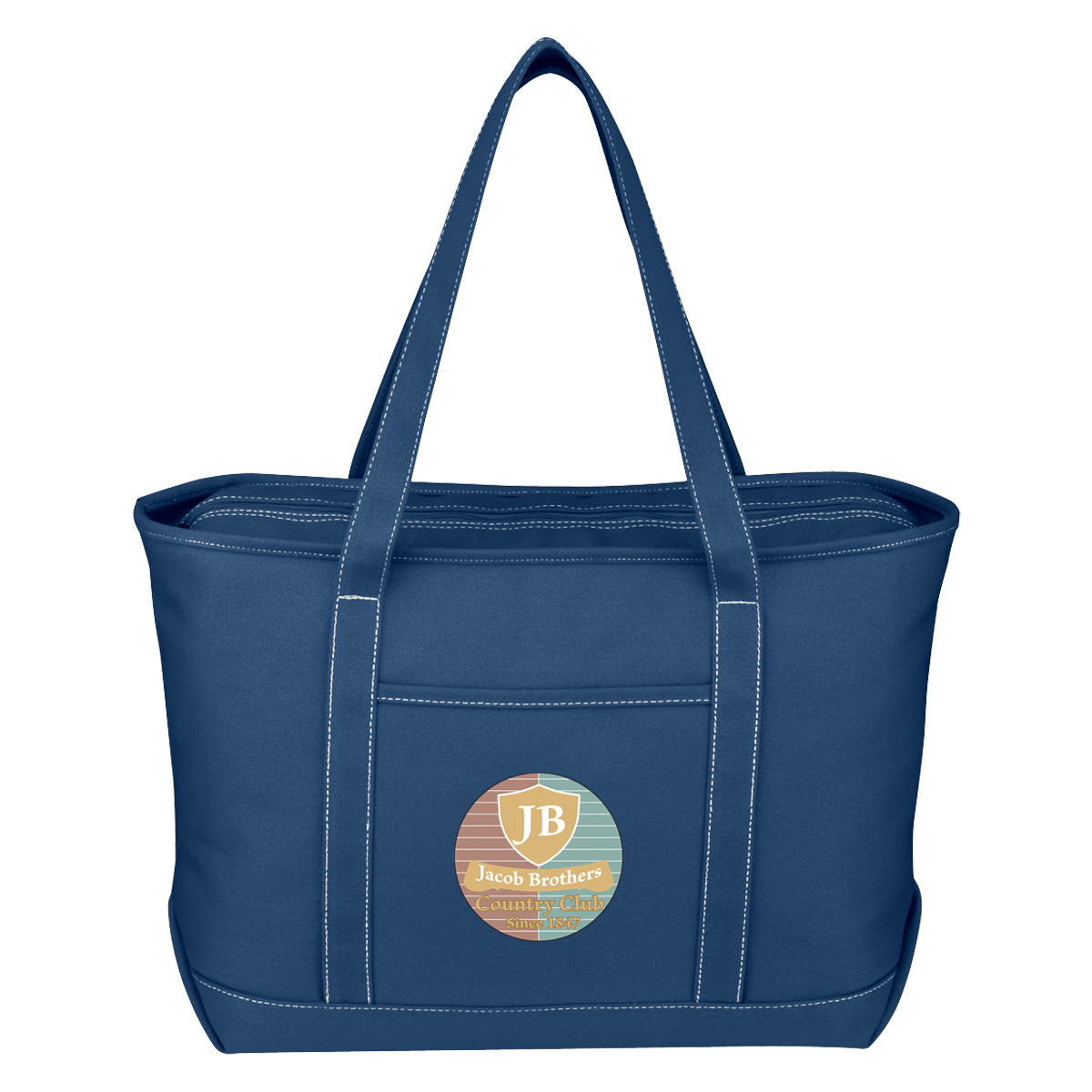 Large Cotton Canvas Yacht Tote Bag 10
