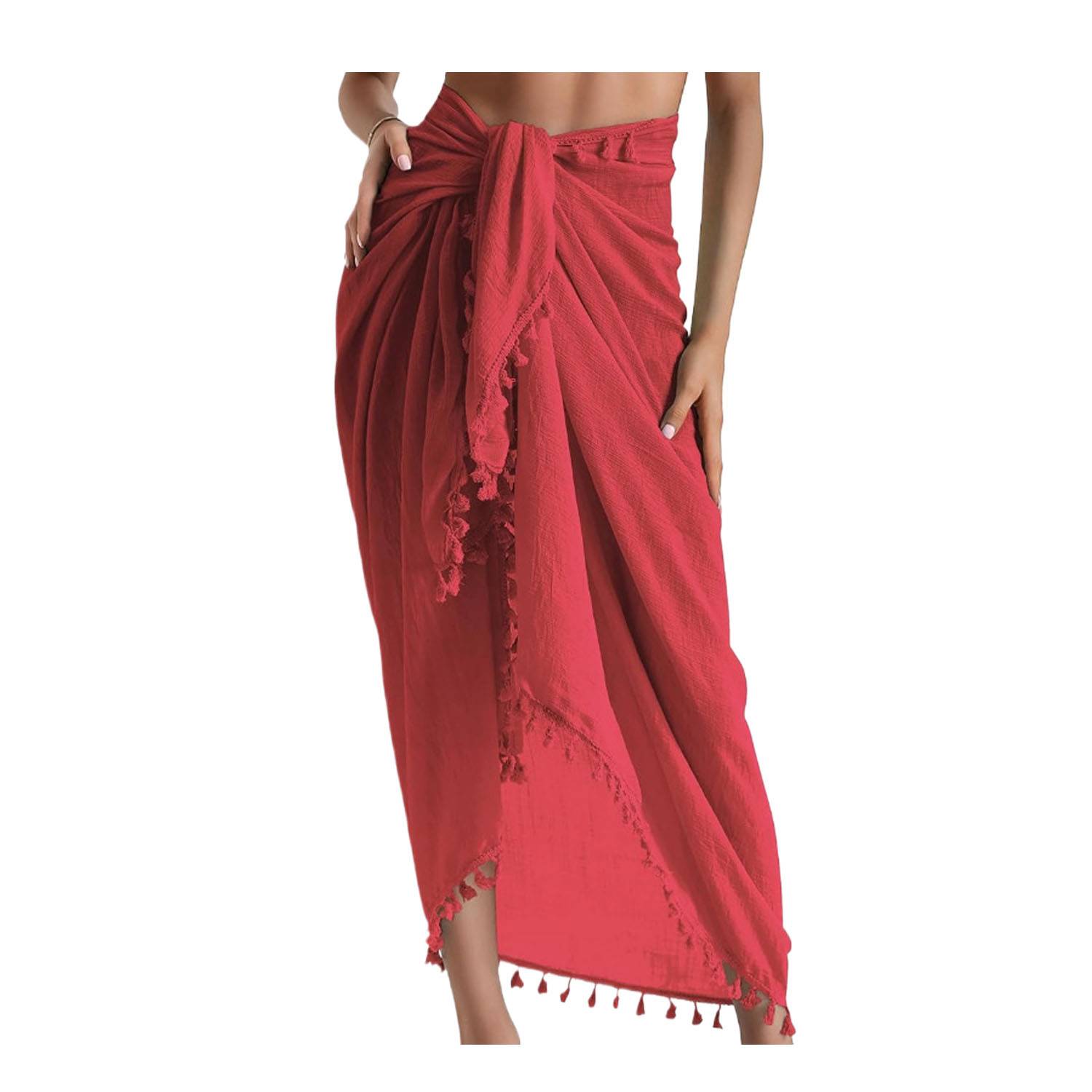 Women's Swimwear Beach Sarong Cover Up w/ Tassel 3