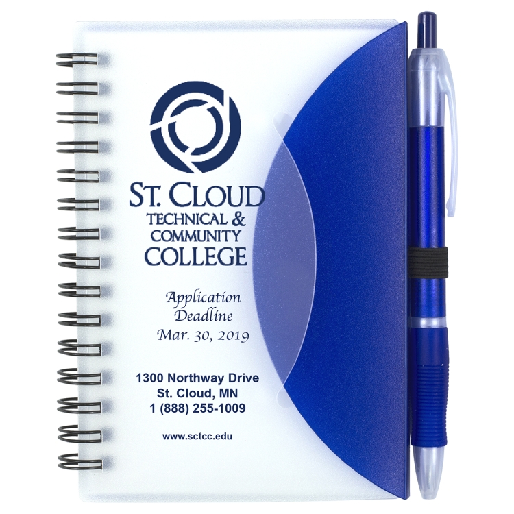 "CUPERTINO" Stylish Spiral Notepad Notebook with Matching Color Pen 6