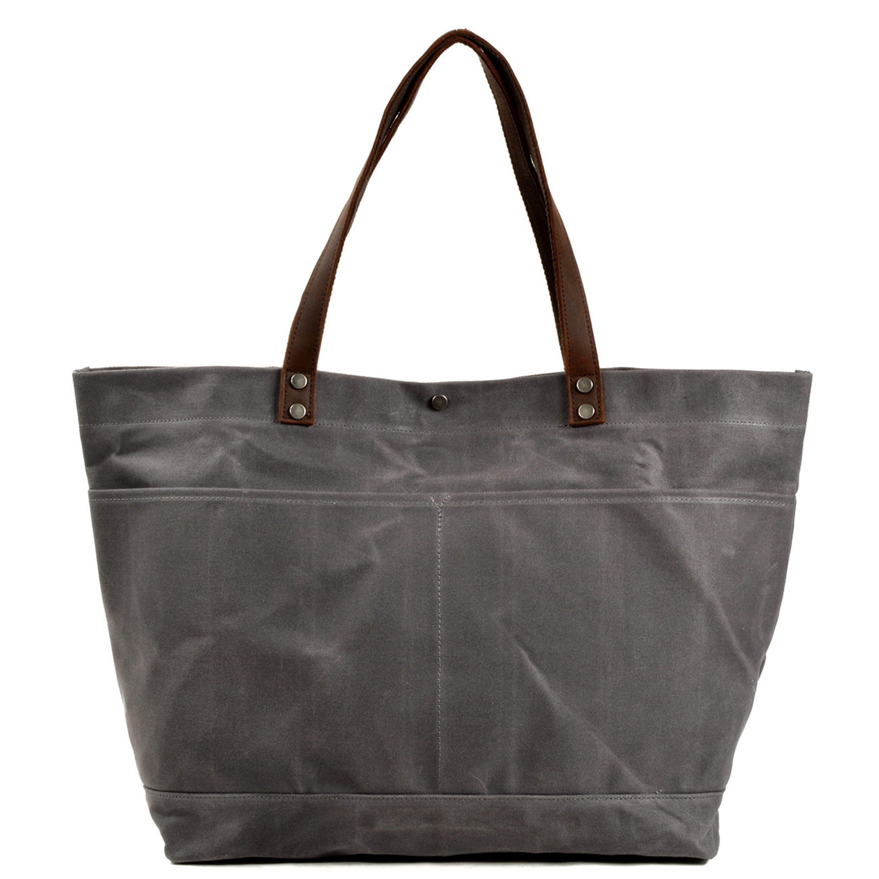 Waxed Canvas Travel Tote Bag 1