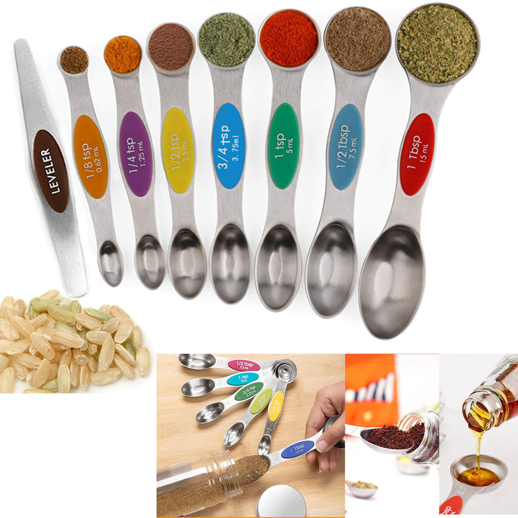 9-piece Magnetic Measuring Spoon Set 2