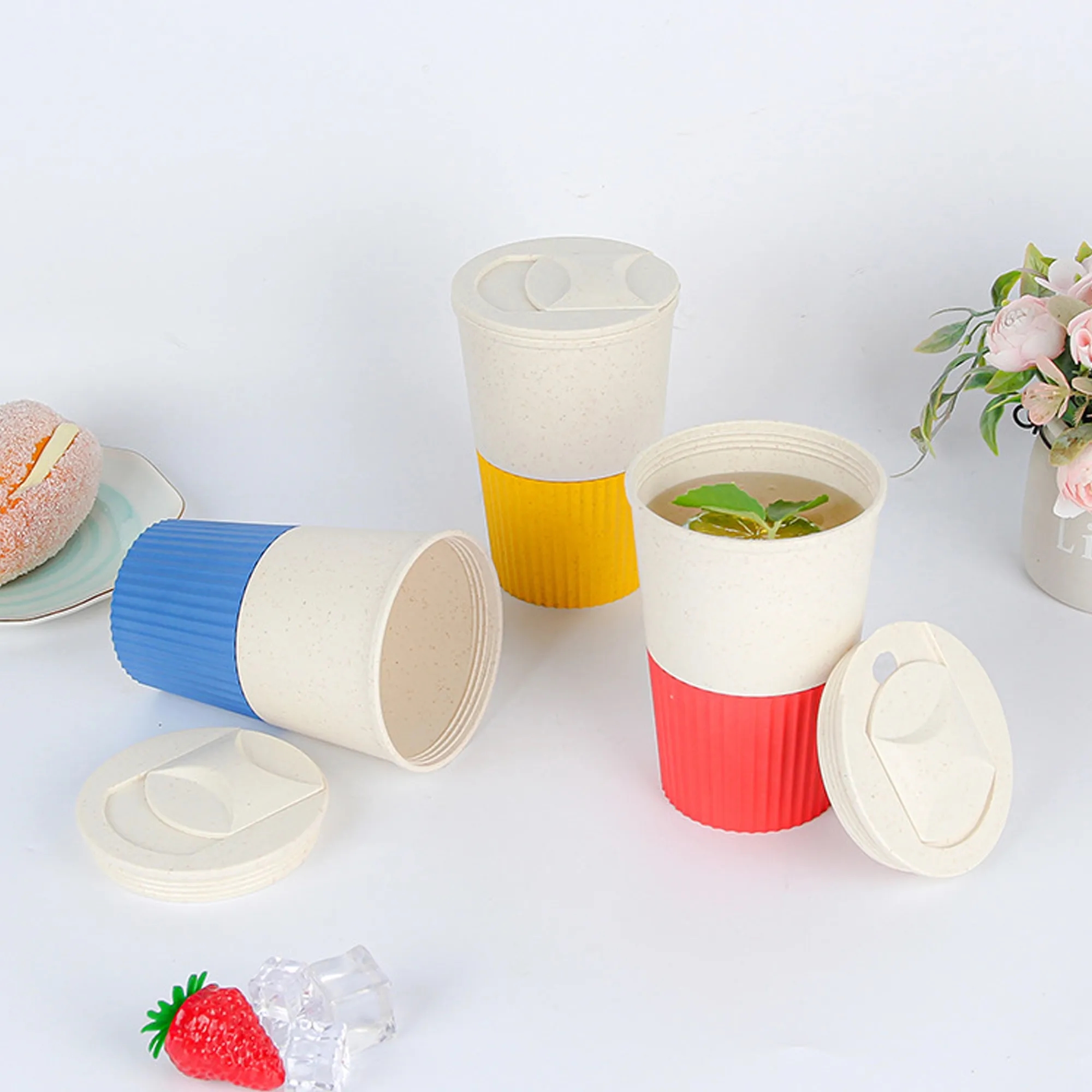 Environmentally Friendly Wheat Straw Coffee Cup 4