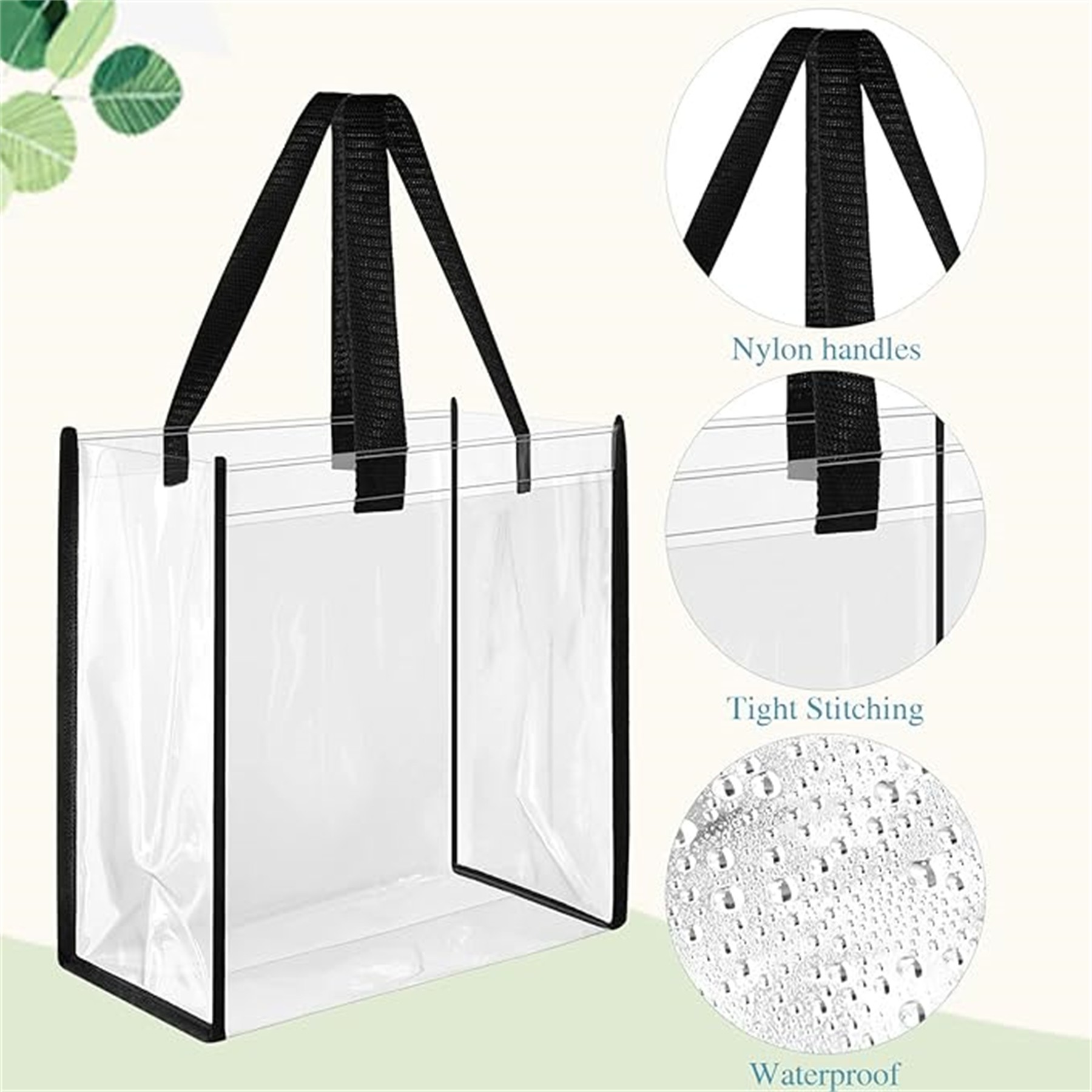 Clear Tote Bag with Handle 10