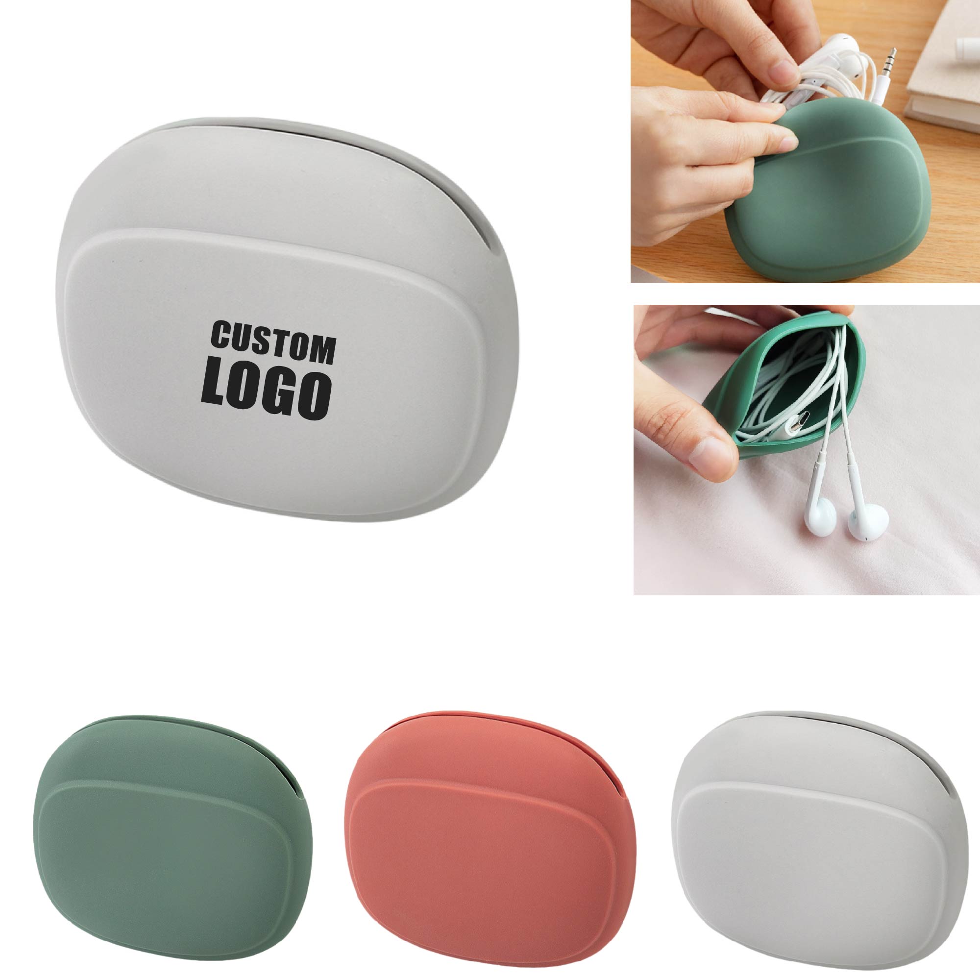 MOQ 10 pcs Silicone Cable Holder 3