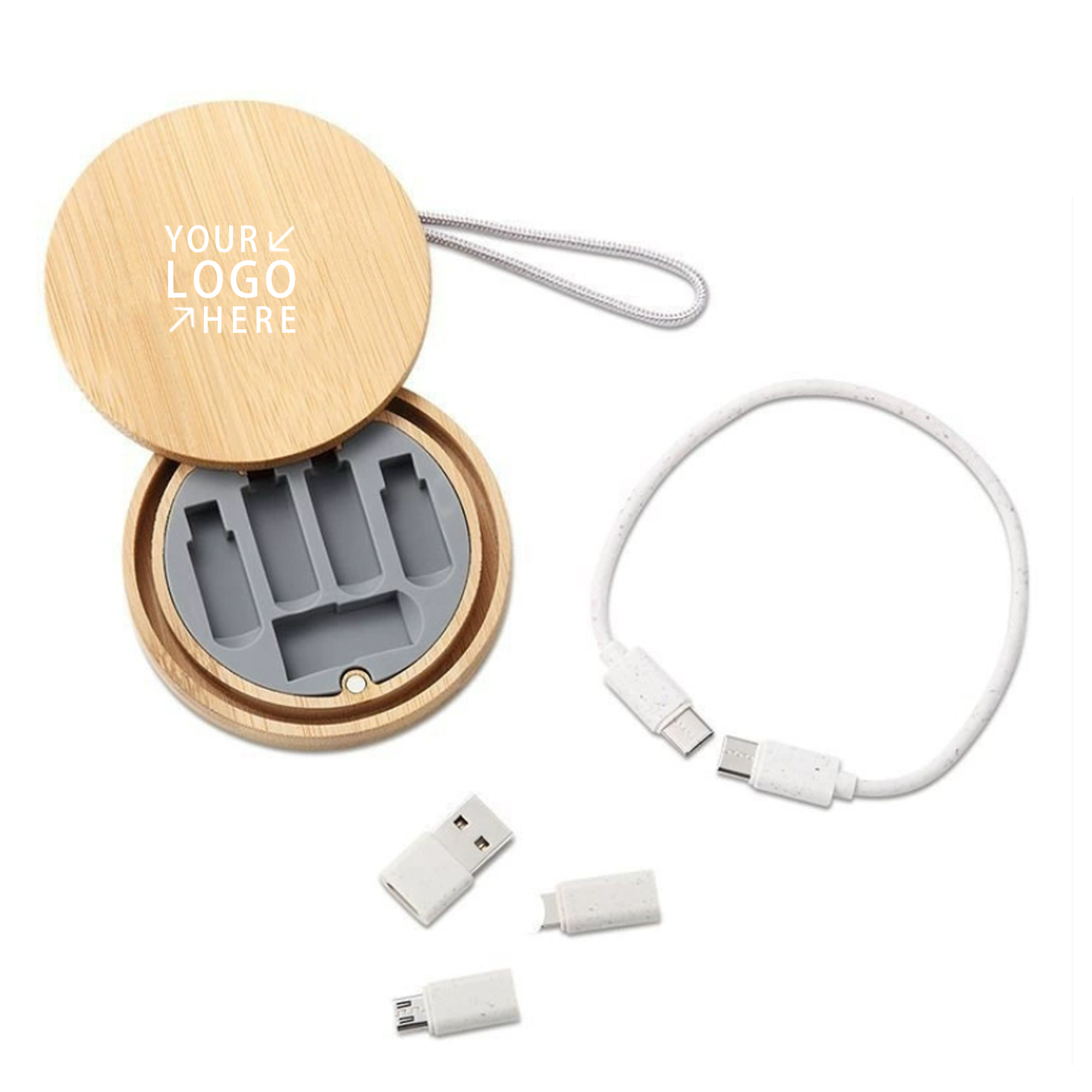 Bamboo Box Charging Cable Set 2