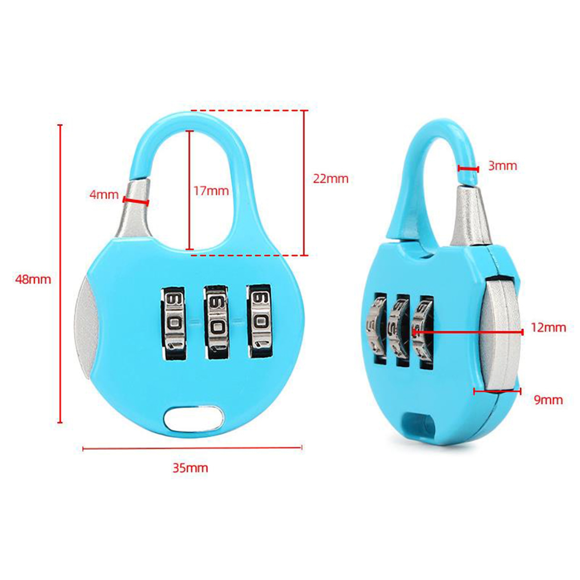Mini Padlock w/Password 4