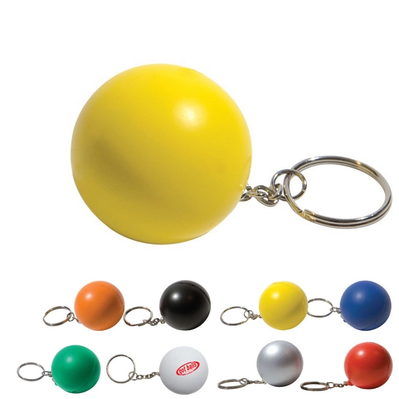 Round Stress Ball Keyring 1