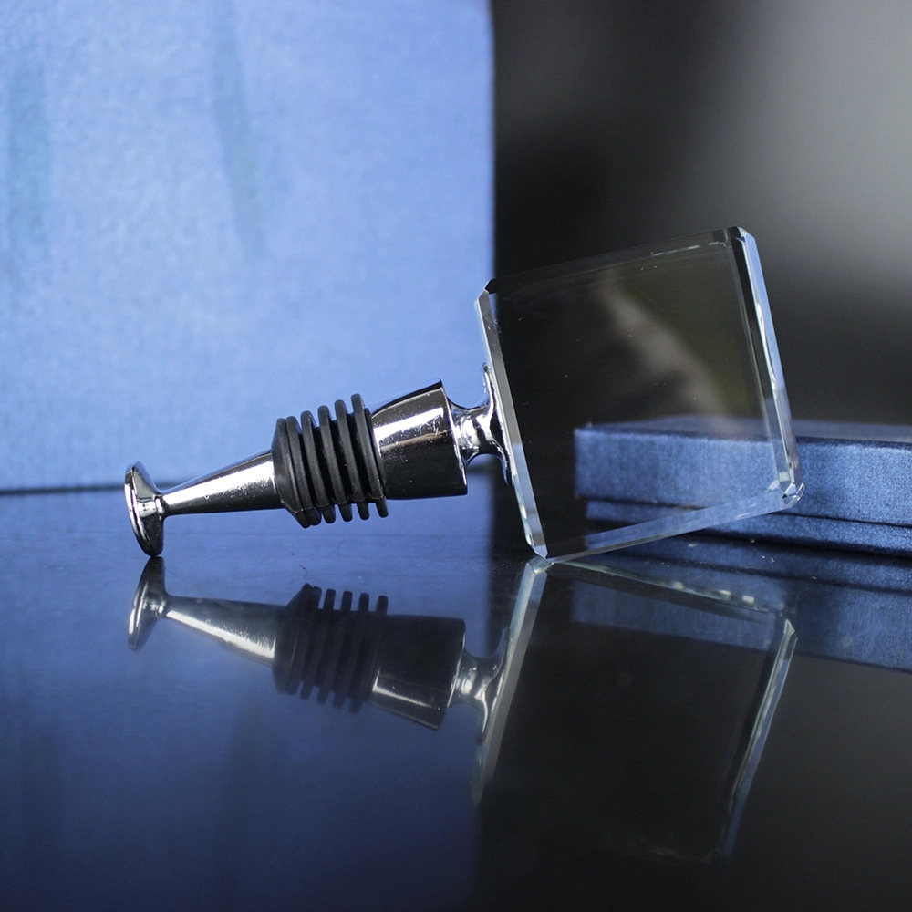 Crystal Square Wine Stopper 1