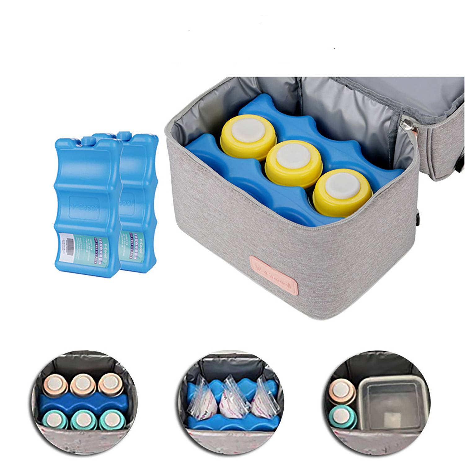 Double Layer Breast Milk Baby Bottle Cooler Bag 10