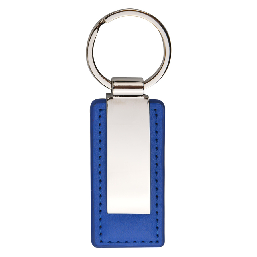 Custom Leatherette Metal Keychain 4