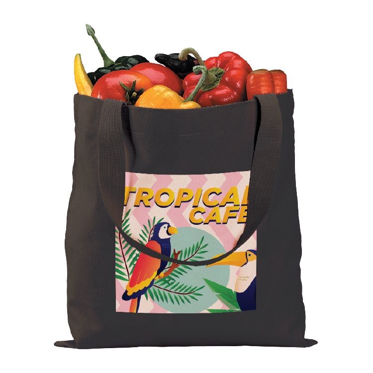 12 oz. Econo Black Cotton Tote 2