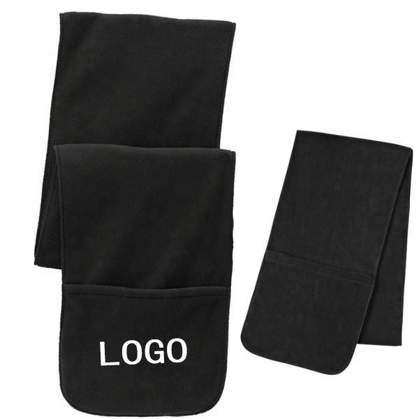 Fleece Scarf with Pockets 1