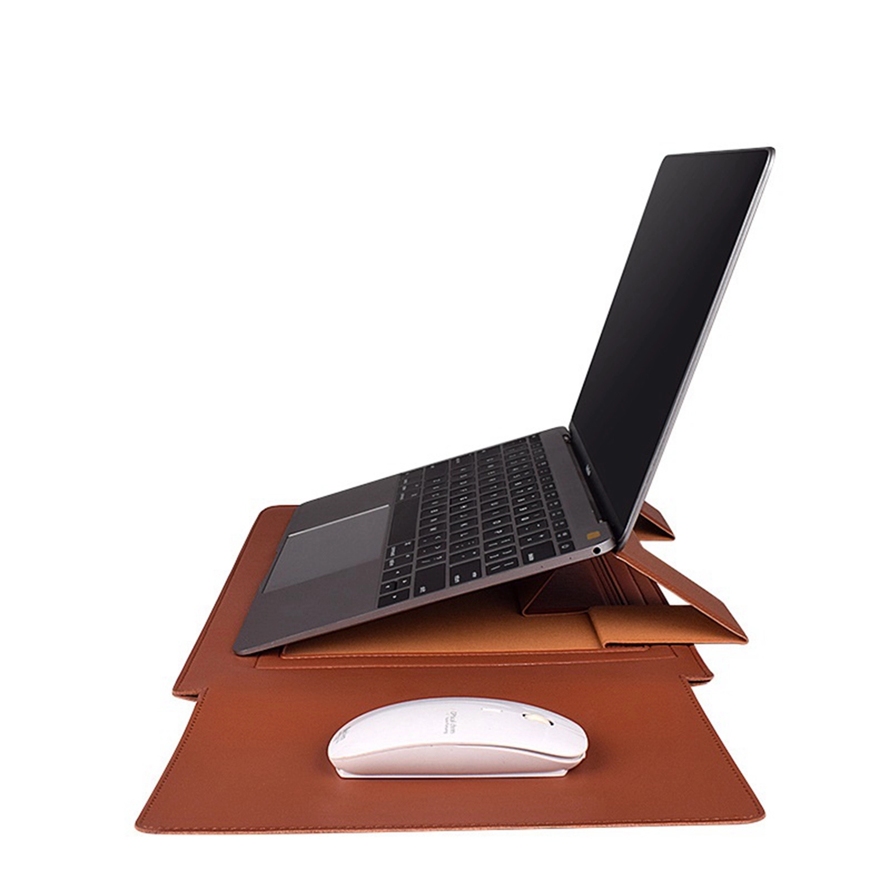 15" Multifunctional Laptop Sleeve -Stand with Mouse Mat 3