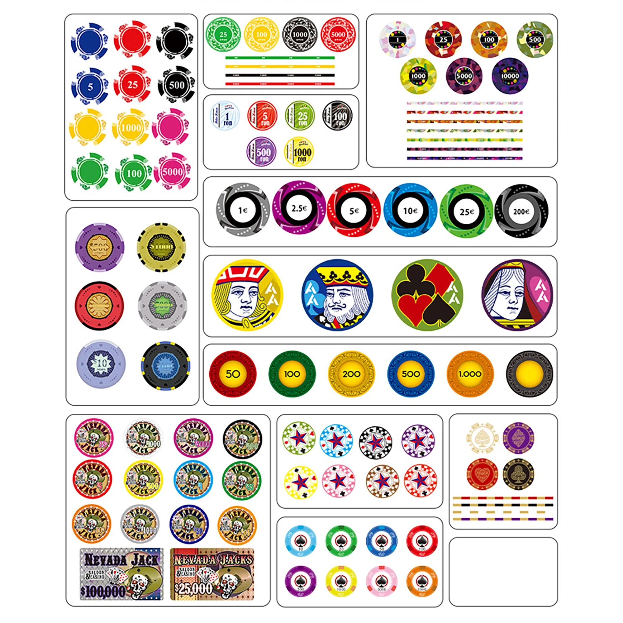 Custom Poker Ceramic Chips MOQ 100pcs 3